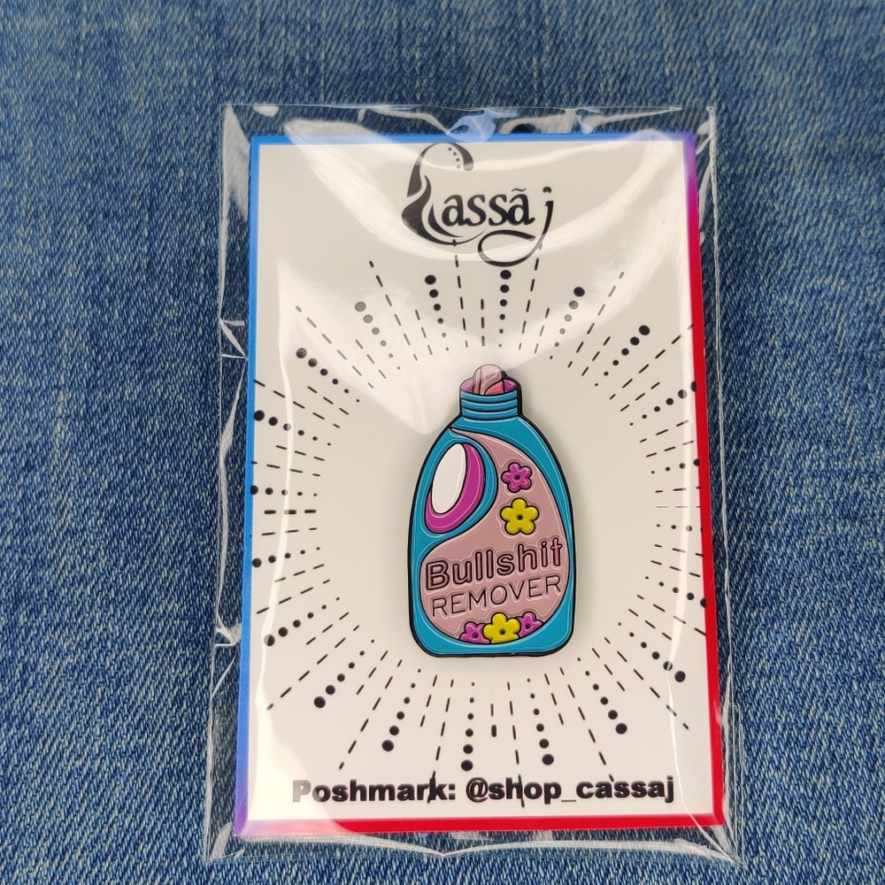 2/$20 "BULLSH*T REMOVER" Enamel Pin - Picture 4 of 4